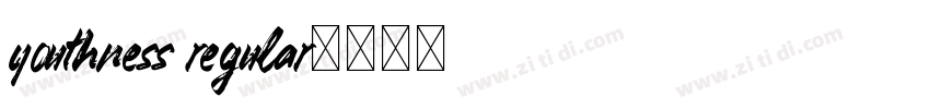 youthness regular字体转换